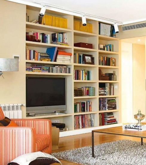 客厅与书房欢聚一堂 摆脱小户型装修窘境 客厅与书房欢聚一堂 摆脱小户型装修窘境