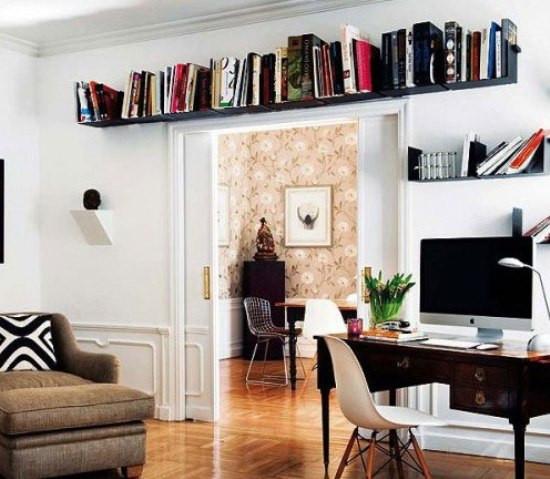 客厅与书房欢聚一堂 摆脱小户型装修窘境 客厅与书房欢聚一堂 摆脱小户型装修窘境